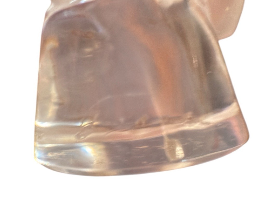 Vintage Letter Seal Pheasant France Signed Lalique Crystal Faisan Cachet