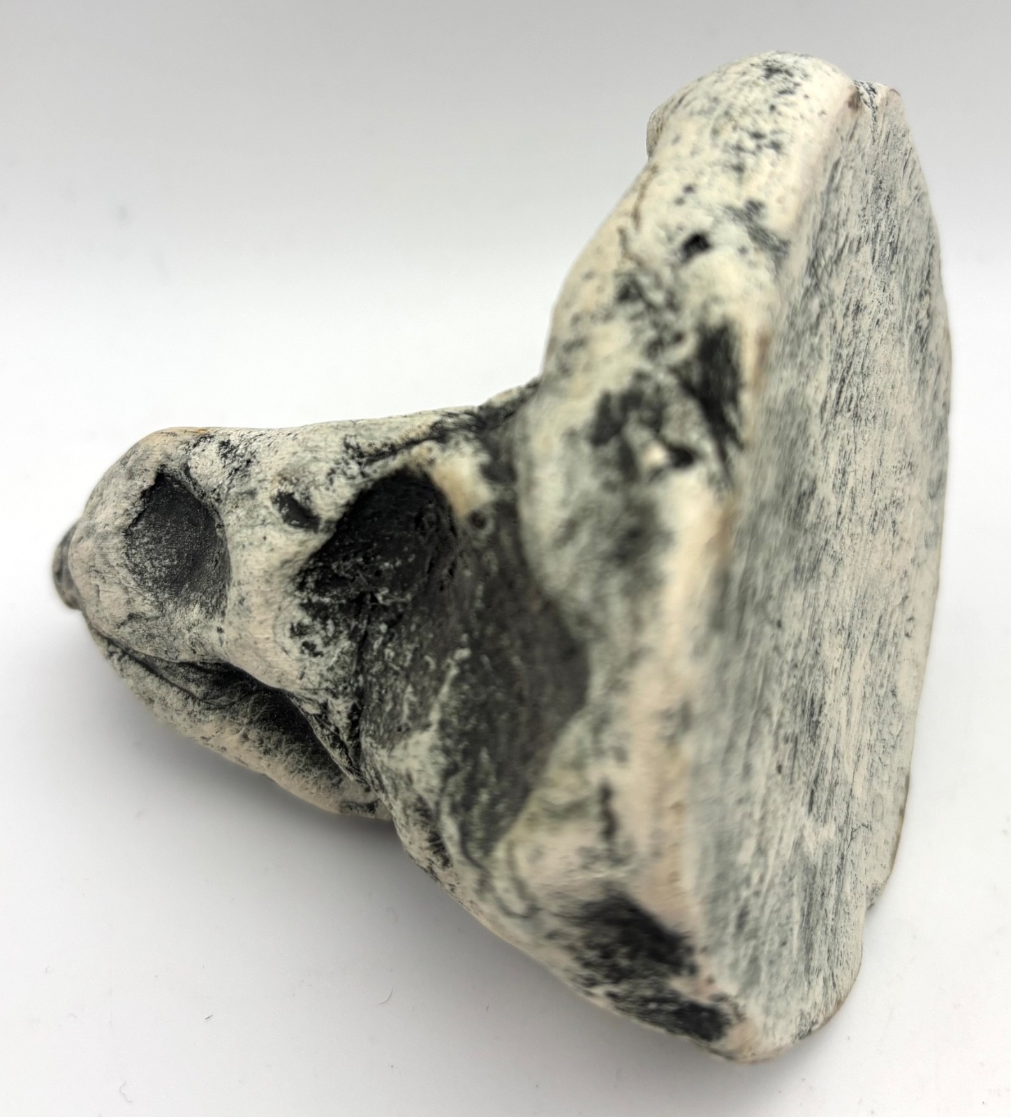 Studio Pottery Otter Holding Prized Clam with Stand, Unique Art Signed By Artist