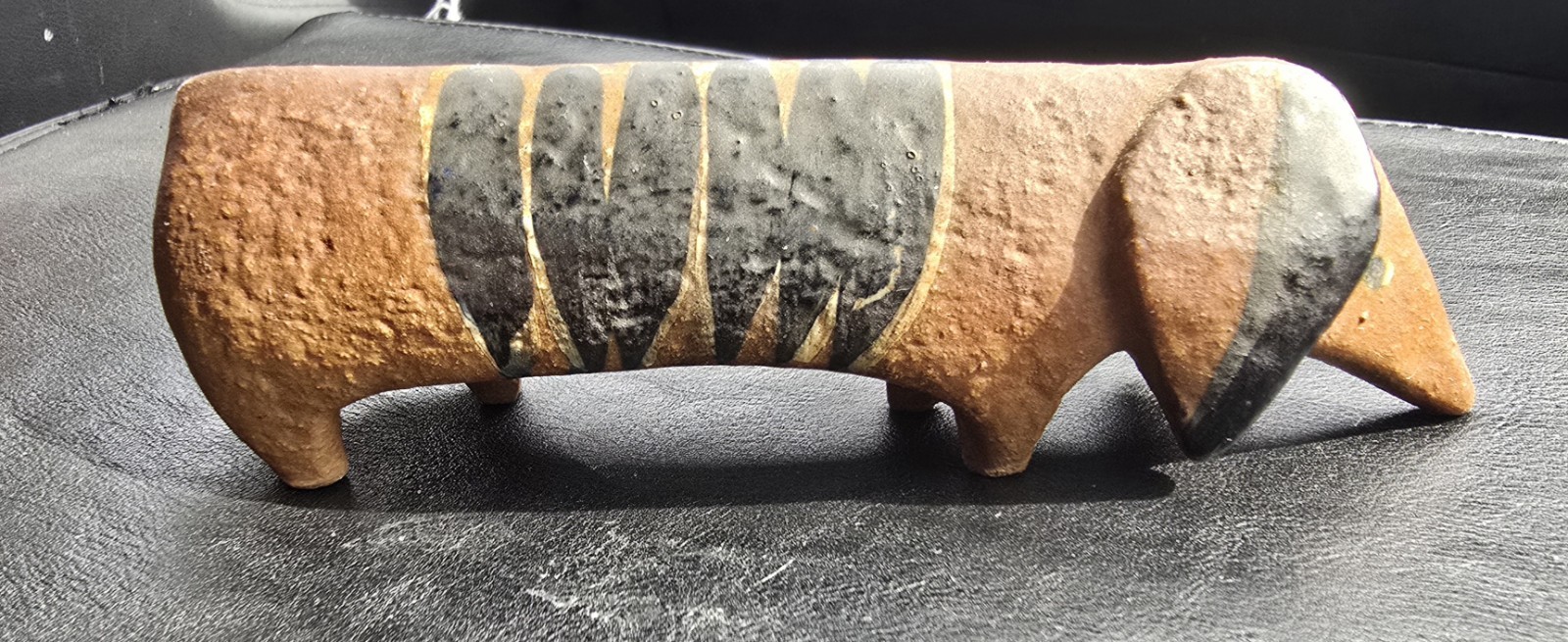 Lisa Larson Gustavsberg Lilla Zoo Tax Dachshund Sweden Label Ceramic Figurine