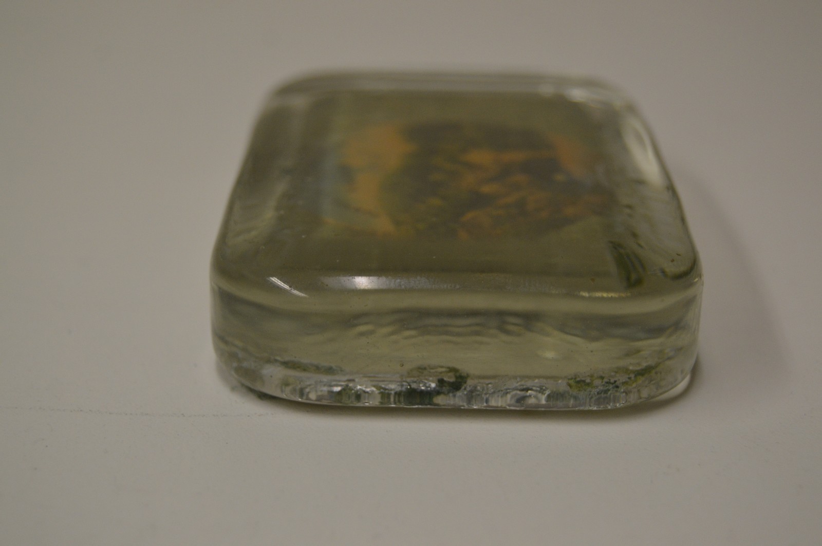 Vintage Glass Virginia Tunnel On Skyline Drive Drink Coaster Center Paperweight