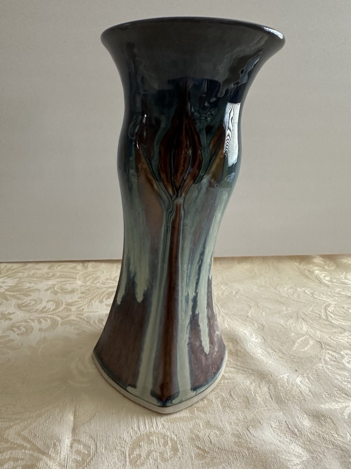 Bill Campbell Pair Of Studio Art Pottery Vases