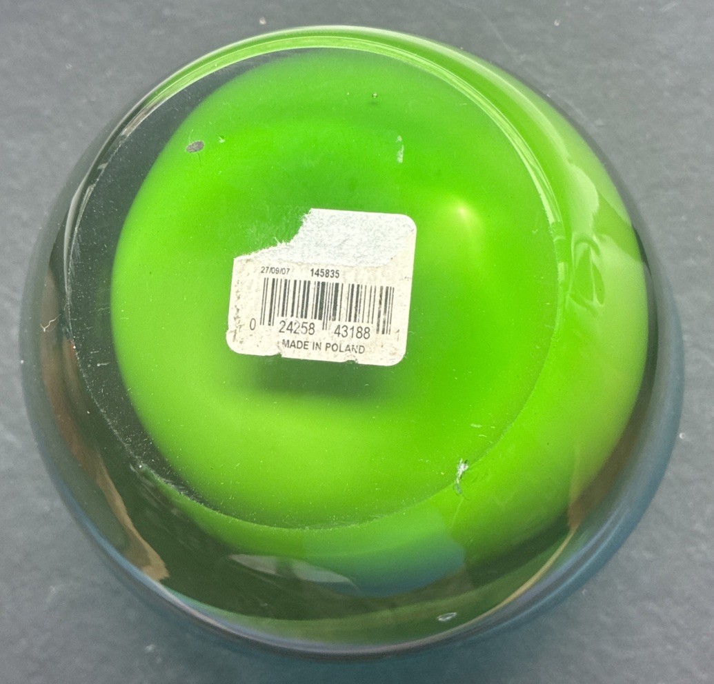 Chic WATERFORD EVOLUTION Blue & Green HORIZON Glass Bowl/Centerpiece- RETIRED