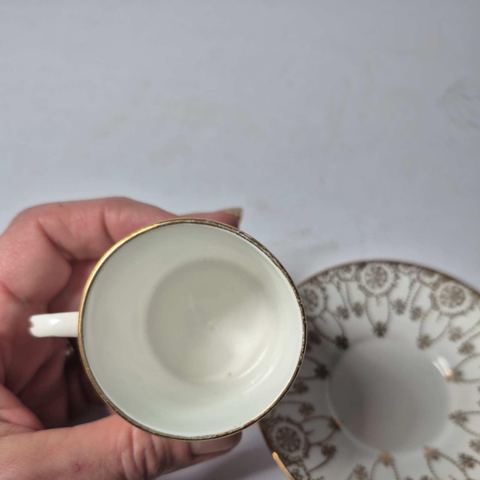 PENDANT DORIC CHINA CUP & SAUCER 749193 ART DECO