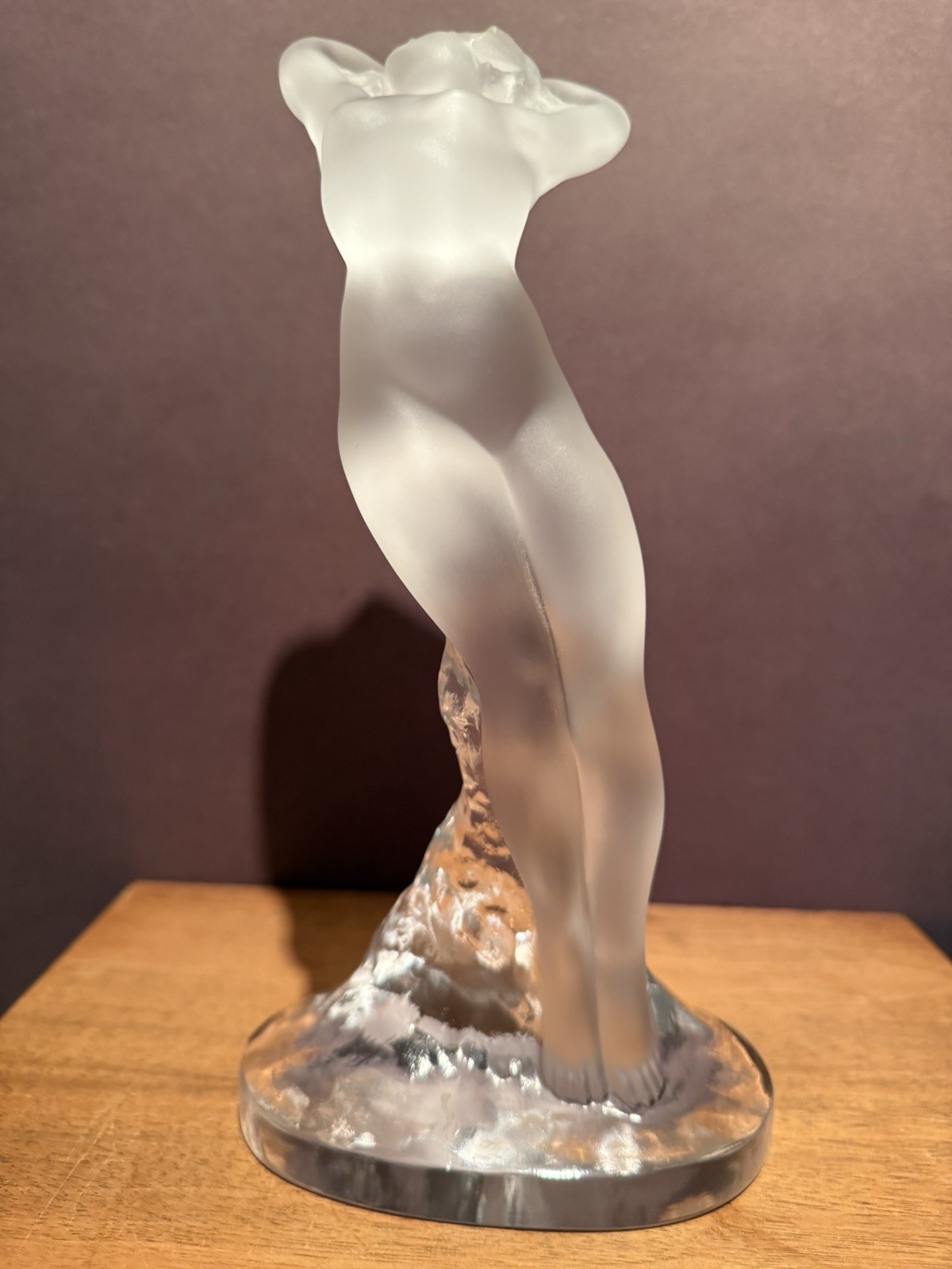 Lalique France Danseuse Dans Nude Dancer Crystal Figure 9.25″ Mint Condition