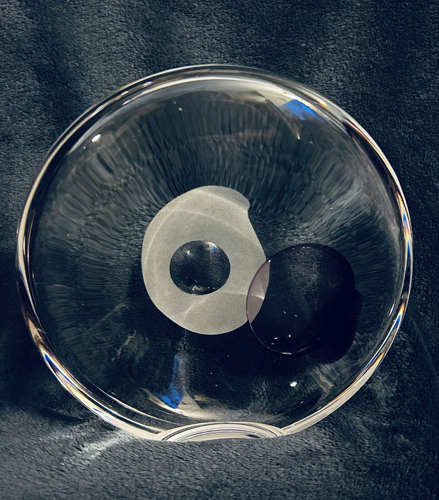 Glass Sculpture By Hanne Dreutler (1972-2009) for Studio Ähus Sweden 7.25”x7.25”