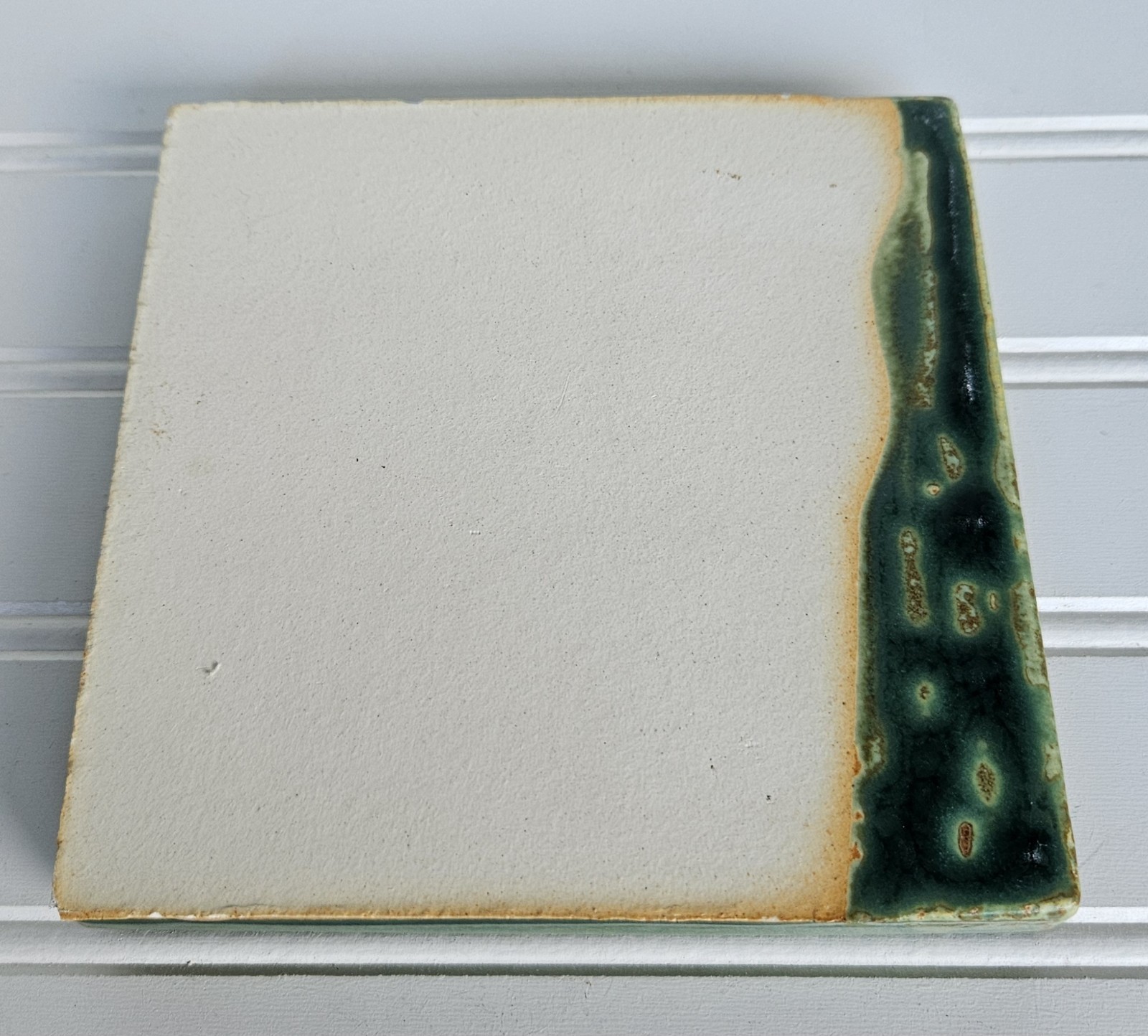 Vintage Motawi Tileworks Tile Laurel Green Ann Arbor Michigan 6×6 F99