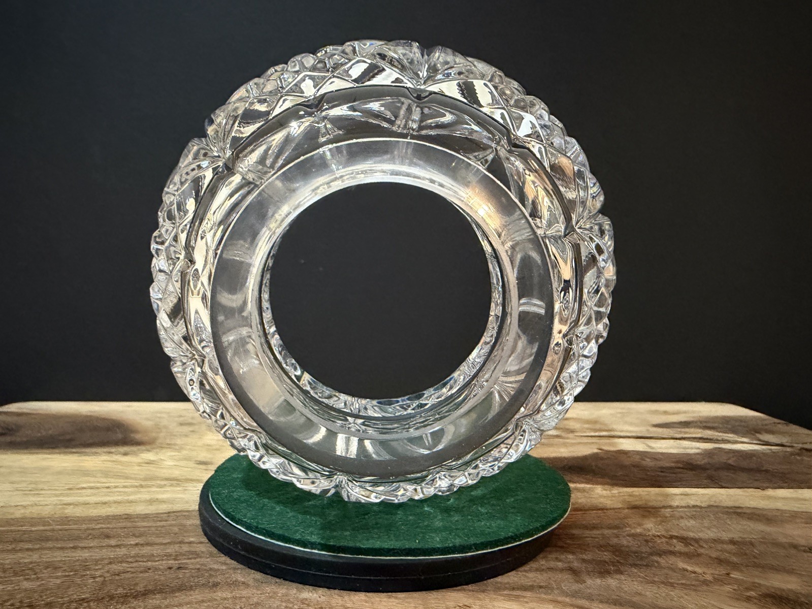 Godinger Shannon Elegant Glam 26% Lead Crystal Candleholder & Shade 10.5” *NEW*