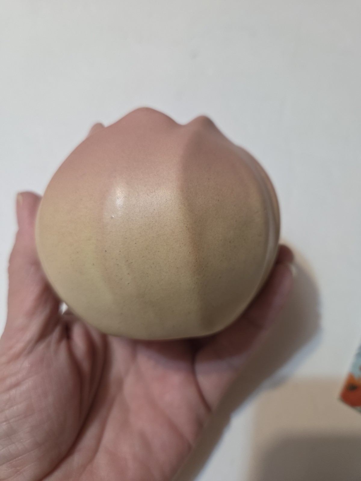 Excellent 3″ Rosemeade Pottery Rose Bowl/Vase In Matte Dusty Rose Color!