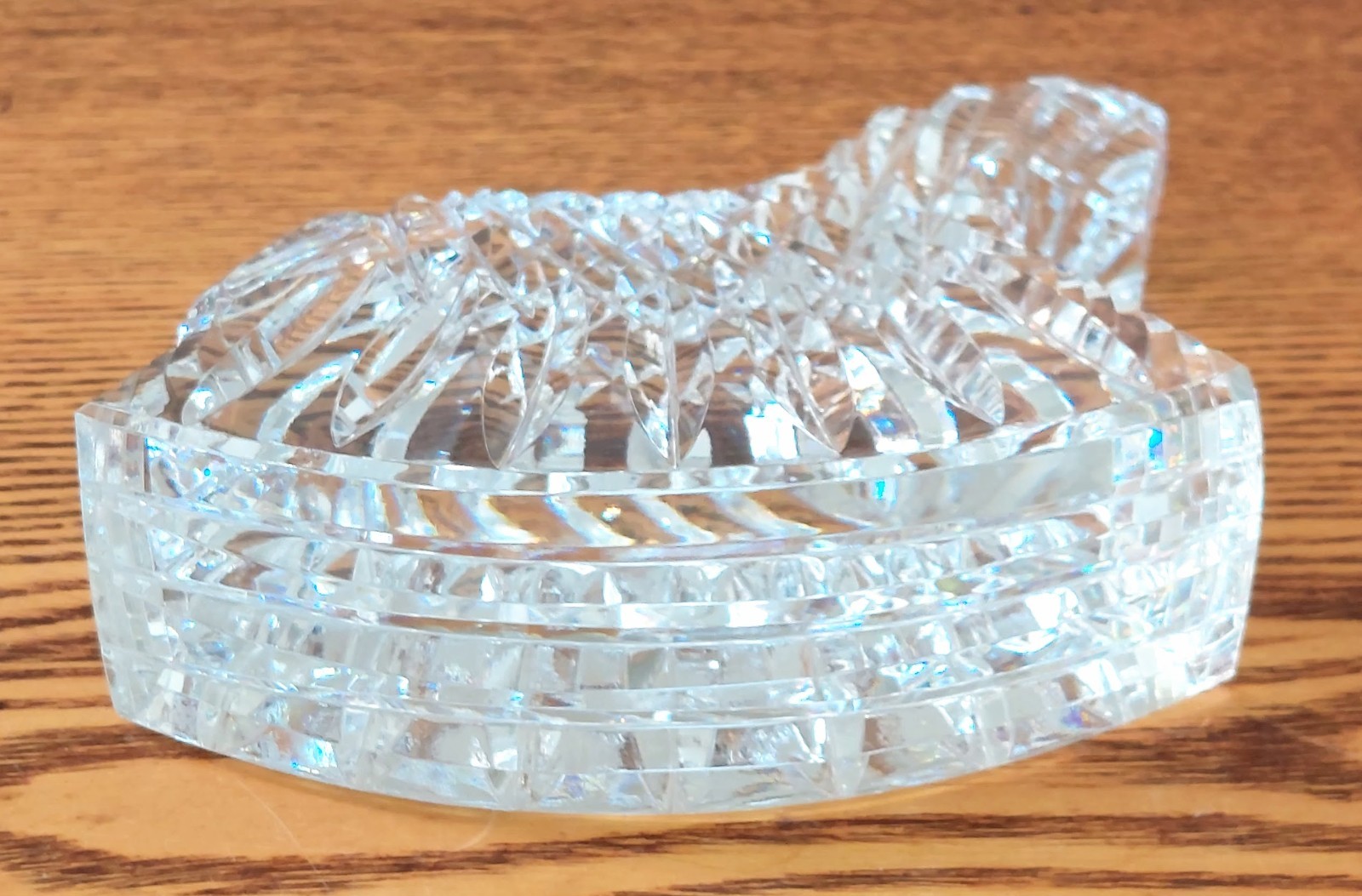 Vintage Waterford Crystal 4.5″ rocking horse sculpture/figurine, stamped