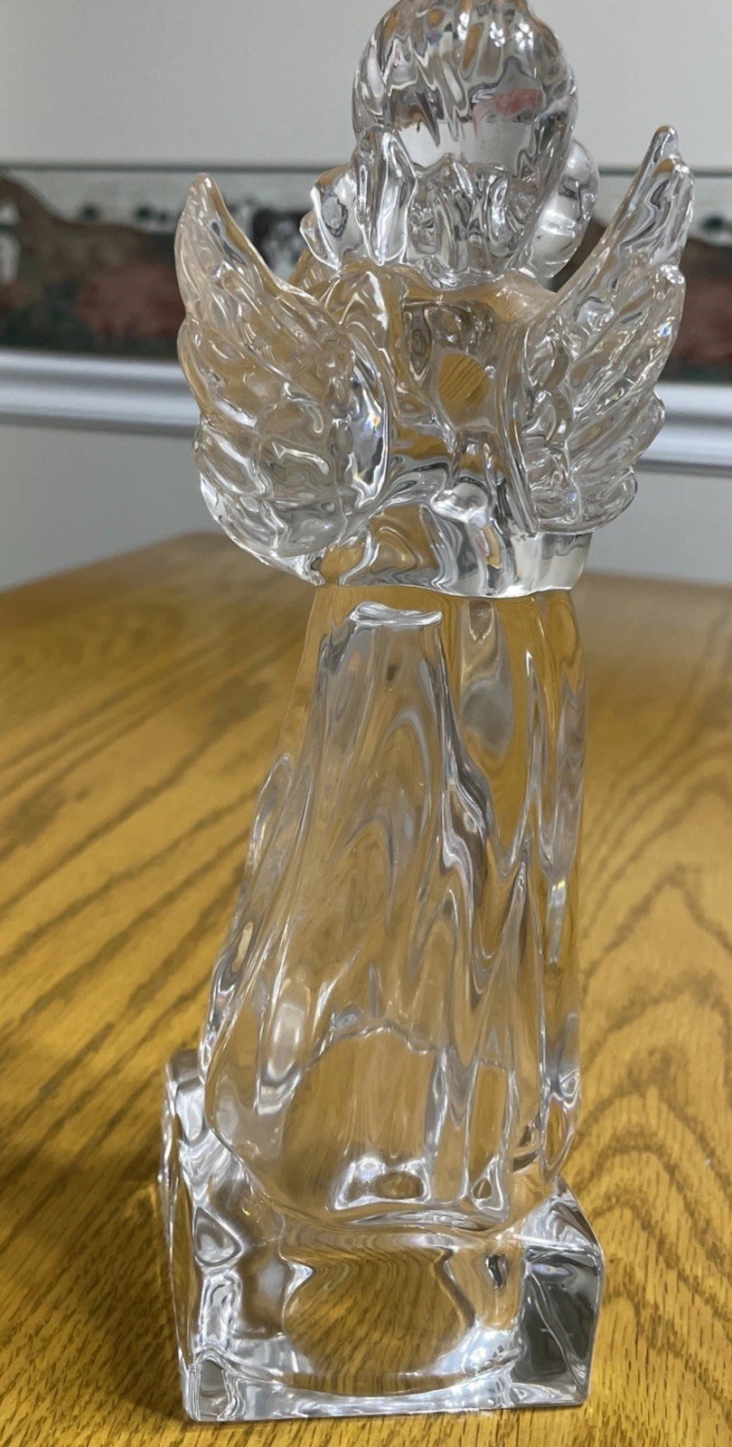 Mikasa Full Lead Clear Crystal Angel Playing Harp Herald Collection Germany 8 “
