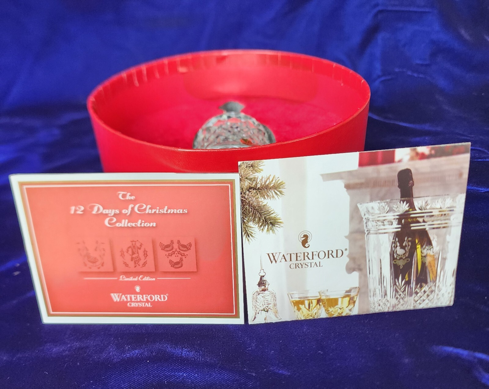 Waterford Crystal 12 Days of Christmas Bell 2 Turtle Doves boxed