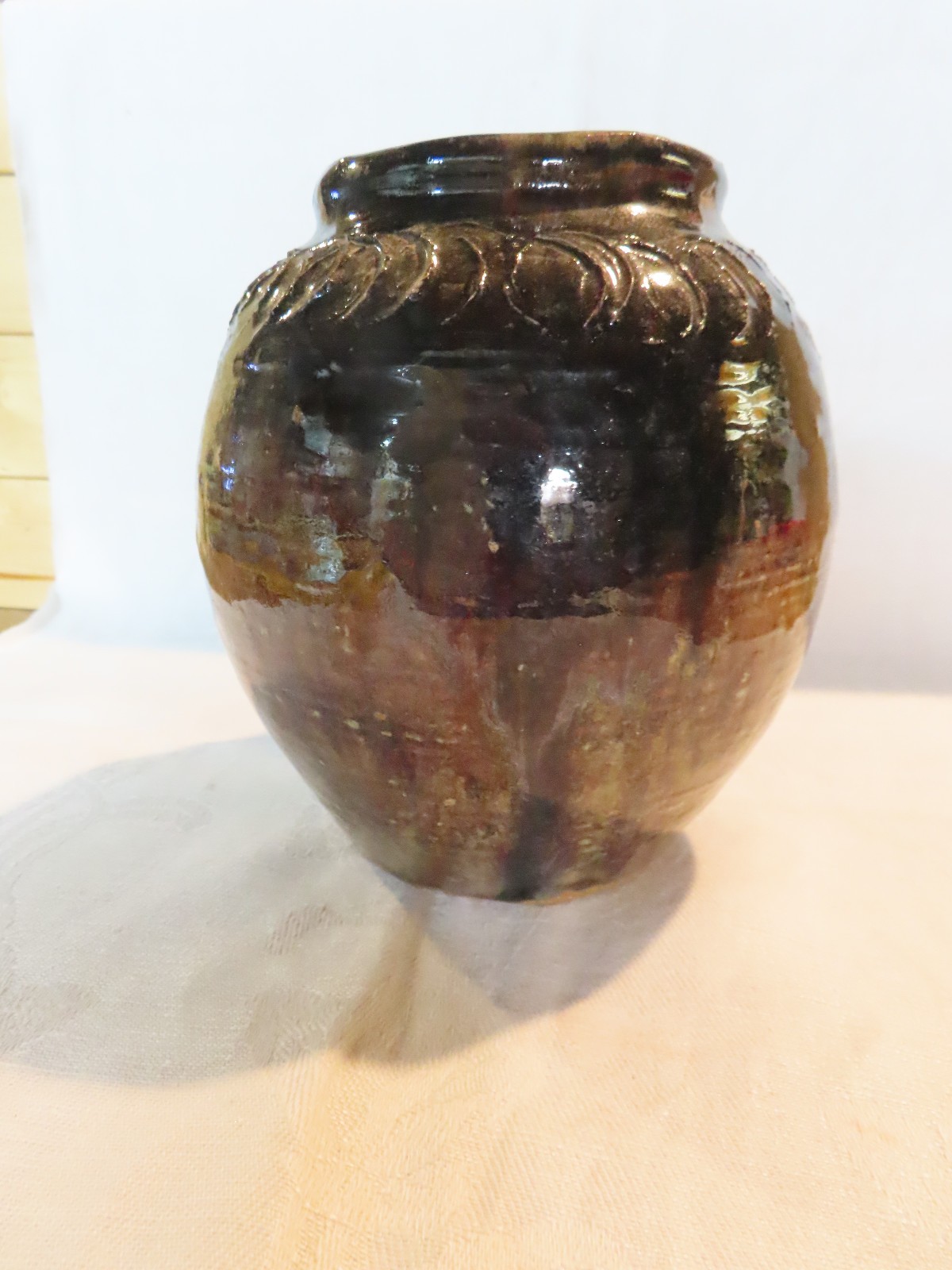 Art pottery vase signed by artist