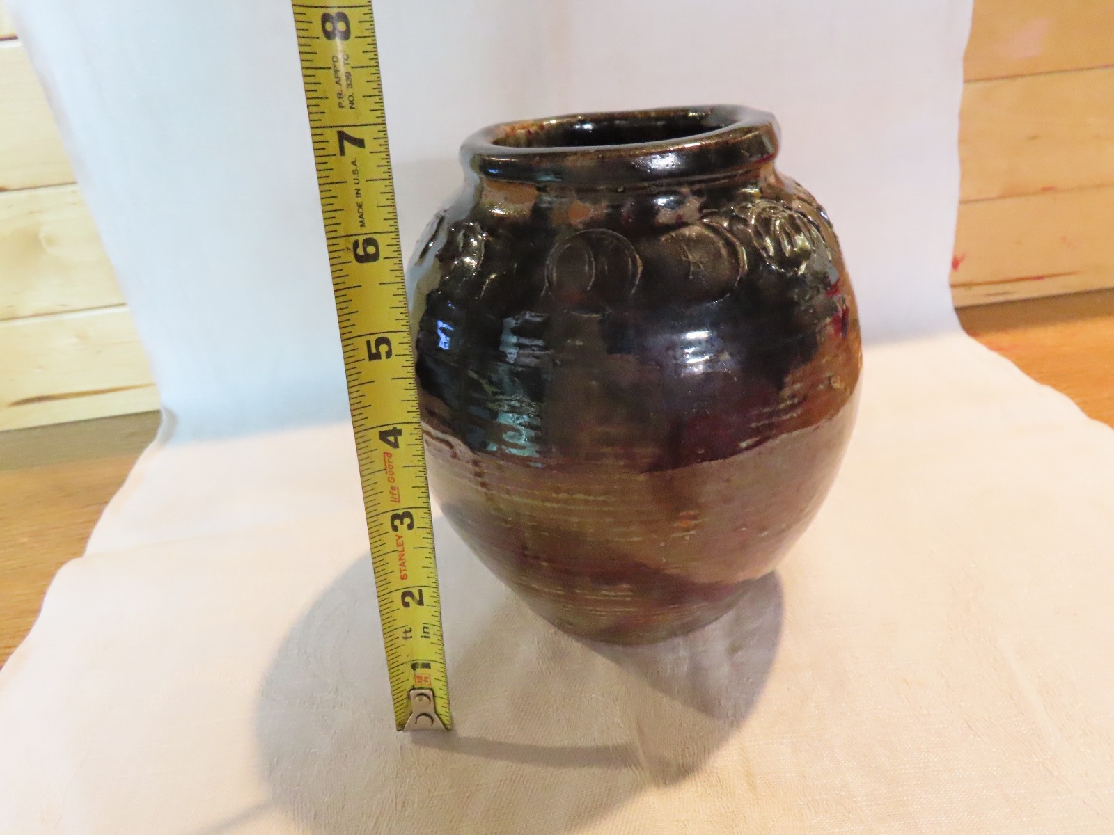 Art pottery vase signed by artist