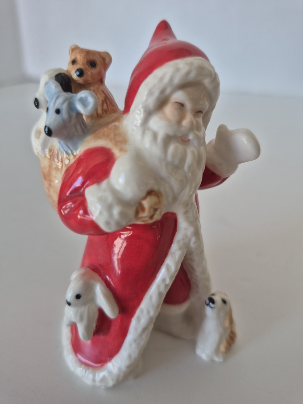 Royal Copenhagen Annual Santa LE Puppies Mouse Bear 2017 Christmas Figure RARE