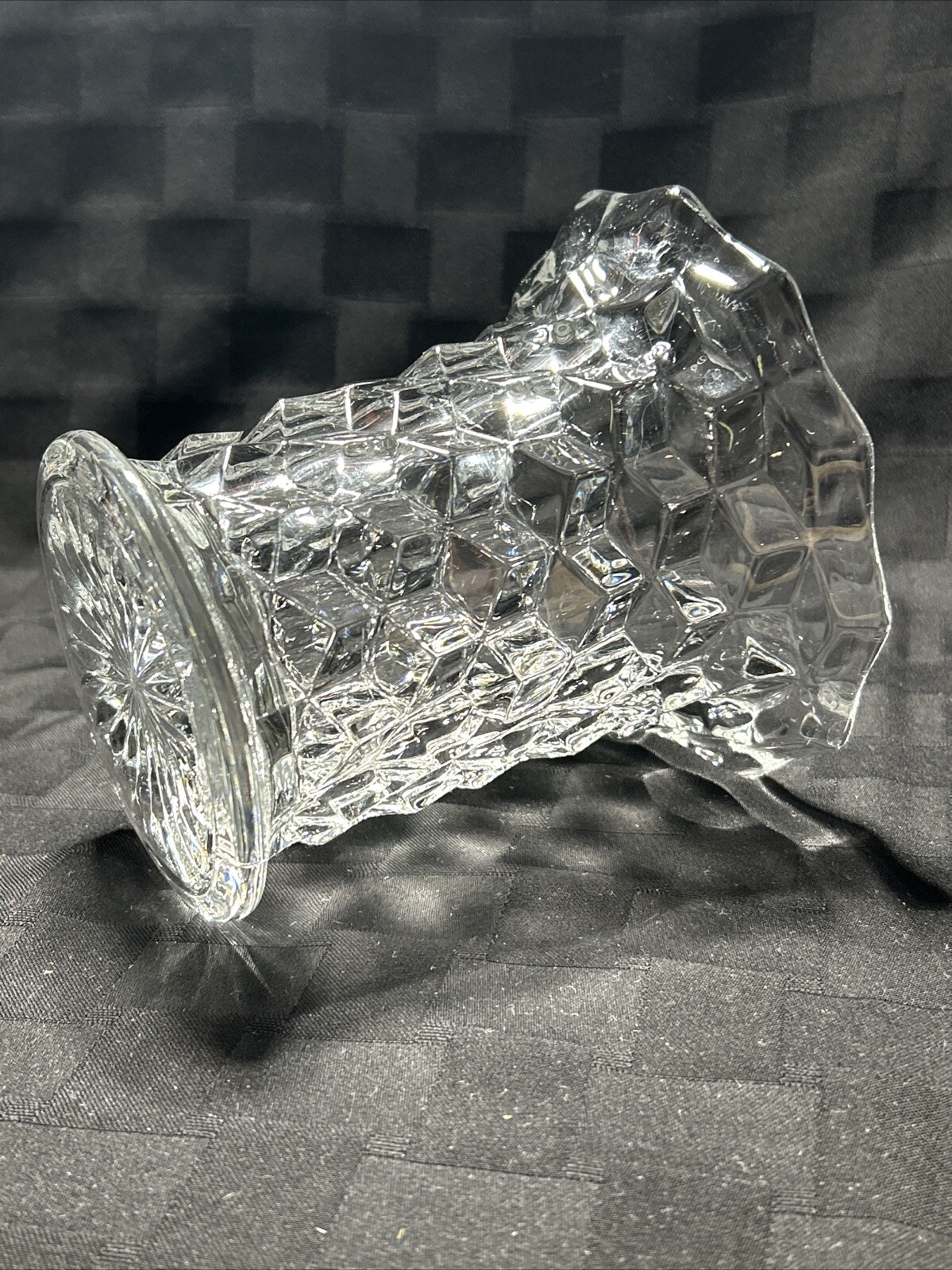 Fostoria American Glass #2056 Clear Vintage 5 3/8″ Flared Rim Vase 1957-1982