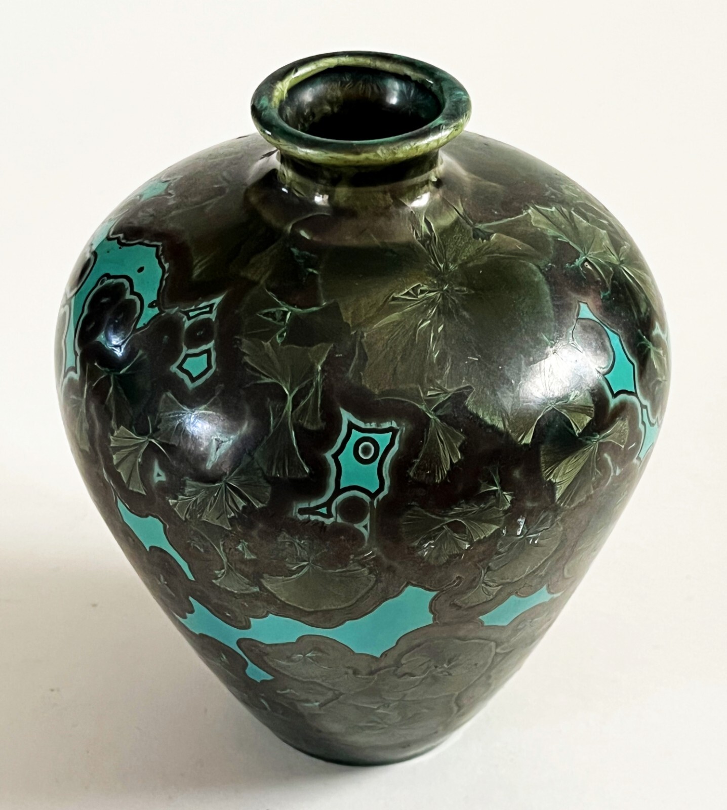 JON PRICE LAGUNA BEACH STUDIO ART POTTERY CRYSTALLINE PORCELAIN WEED POT VASE