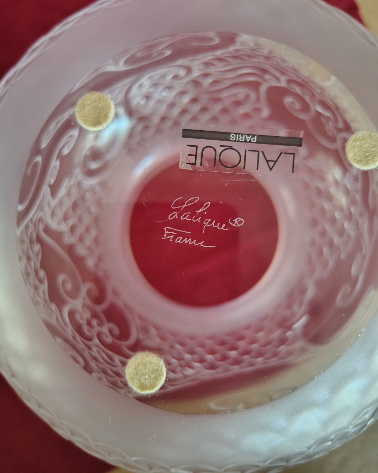 LALIQUE France XIAN Large Vase 1996 Crystal Glass w/Box X’Ian