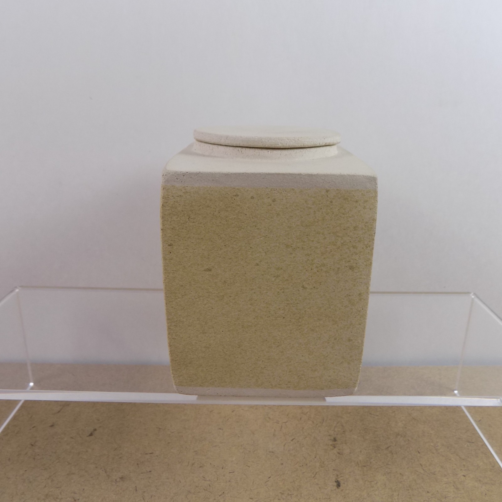 Andrew Van Assche Art Pottery Lidded Box Modernist Design VGC 4.5″x4″