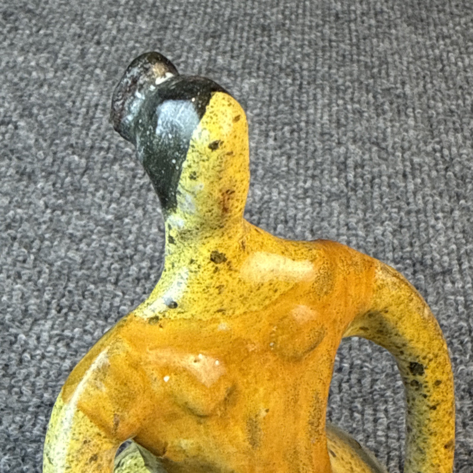 Vtg Alfaraz Spanish woman Hors d’oeuvres server/Miguel Duran-Loriga Sculpture