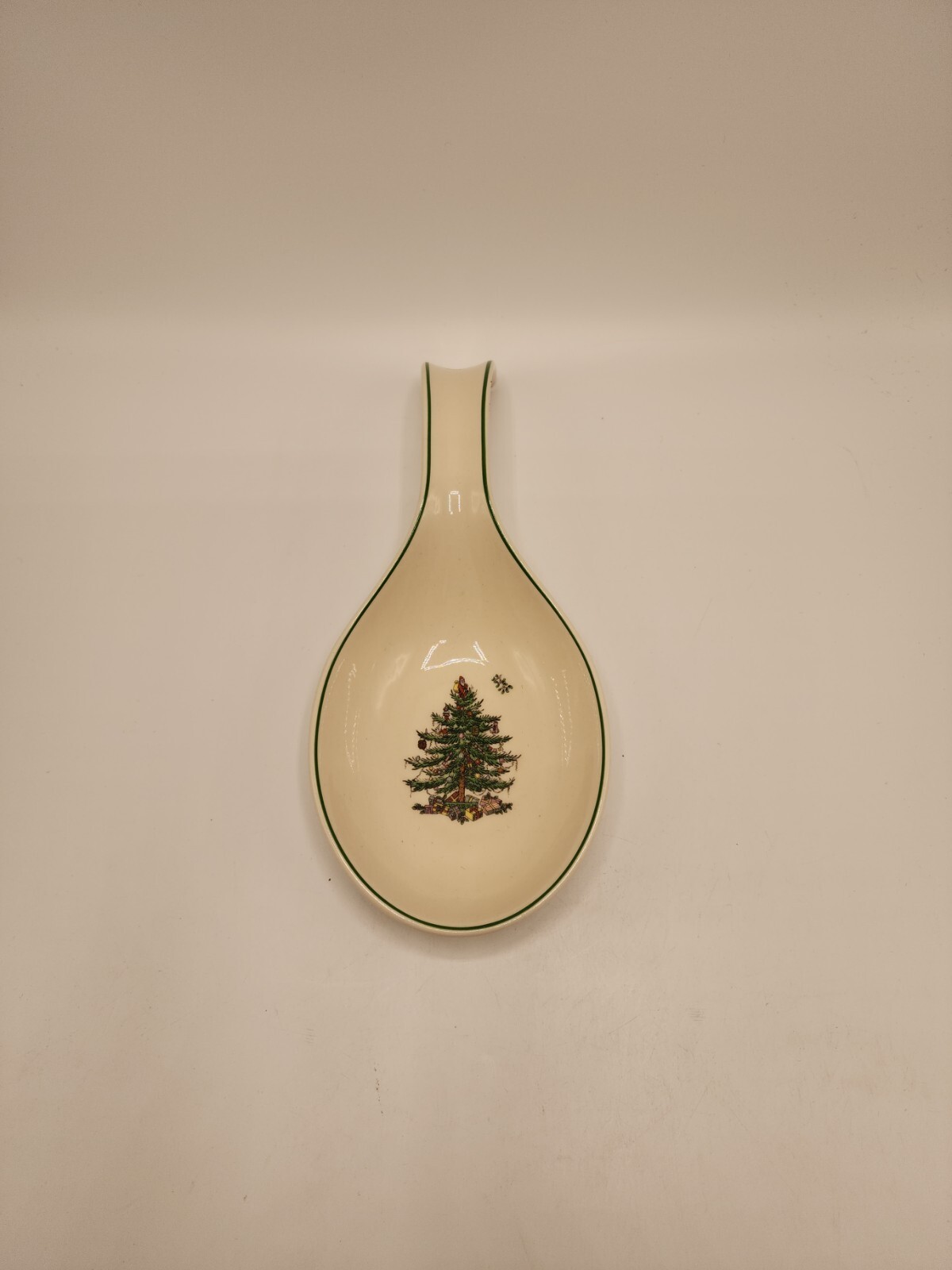 Spode “Christmas Tree” 9 1/4 Inch Spoon Rest-Mint Condition