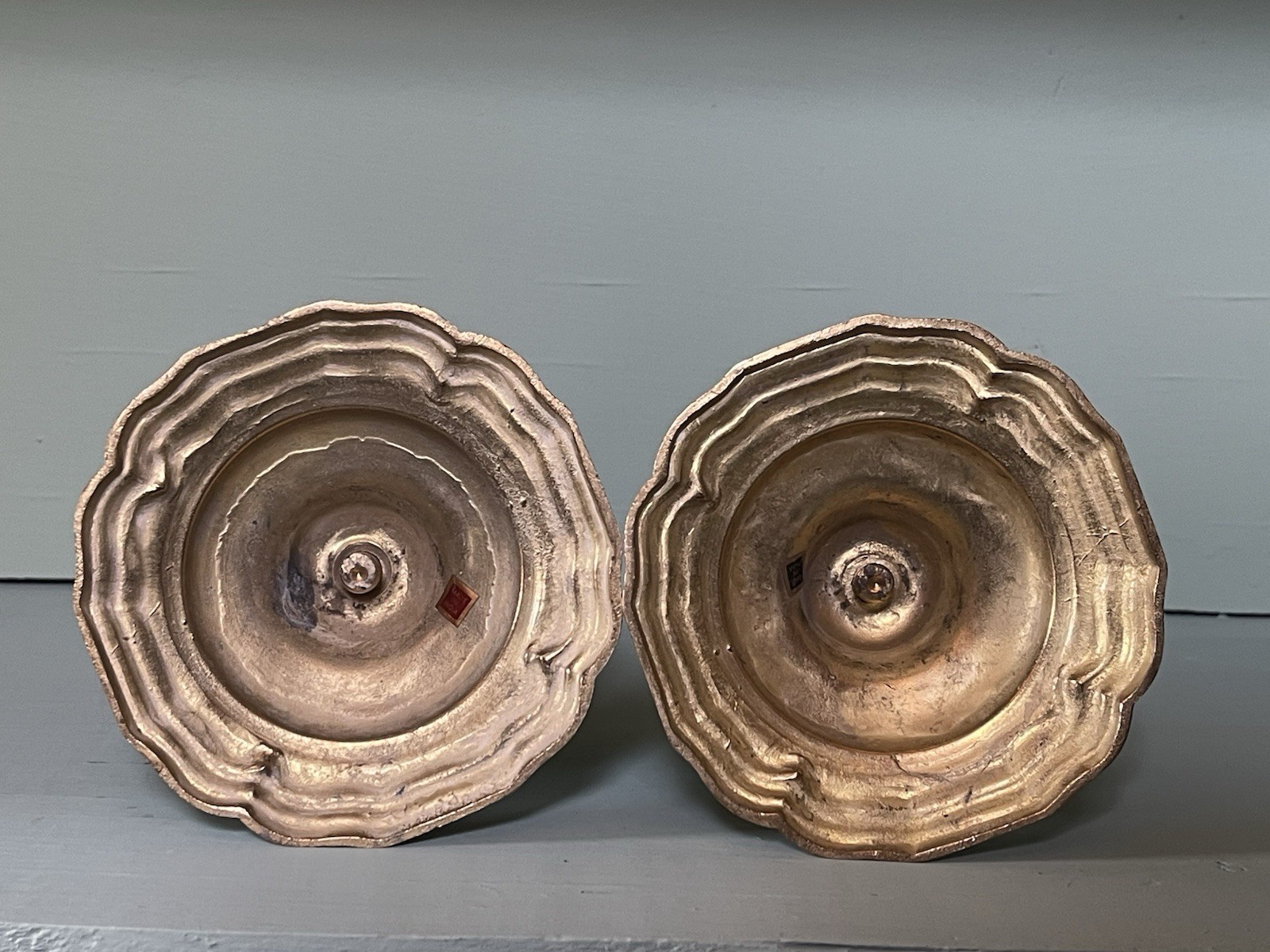Pair of Vintage Brass Candlesticks Decorative Collectible Metalware Home Decor