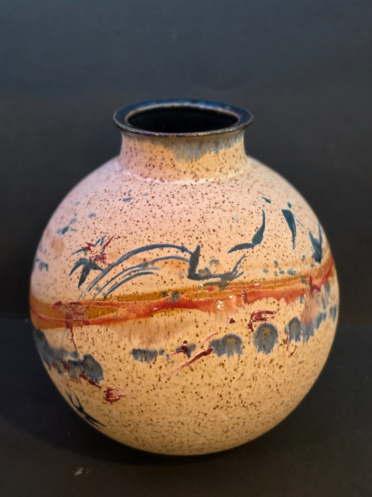 Vintage studio pottery vase by Timothy Weber Nashville