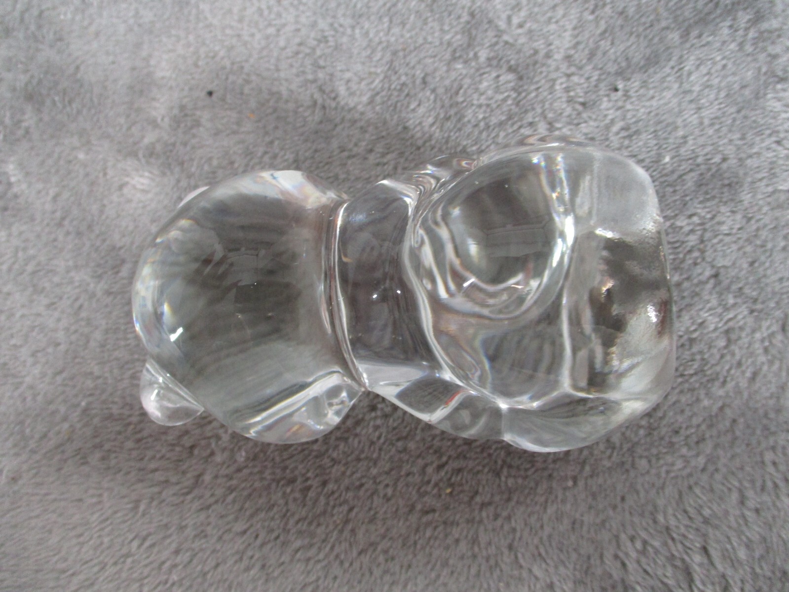Fenton February Birthstone Birthday Bear Figurine Art Glass 4″ Tall Paper Weight