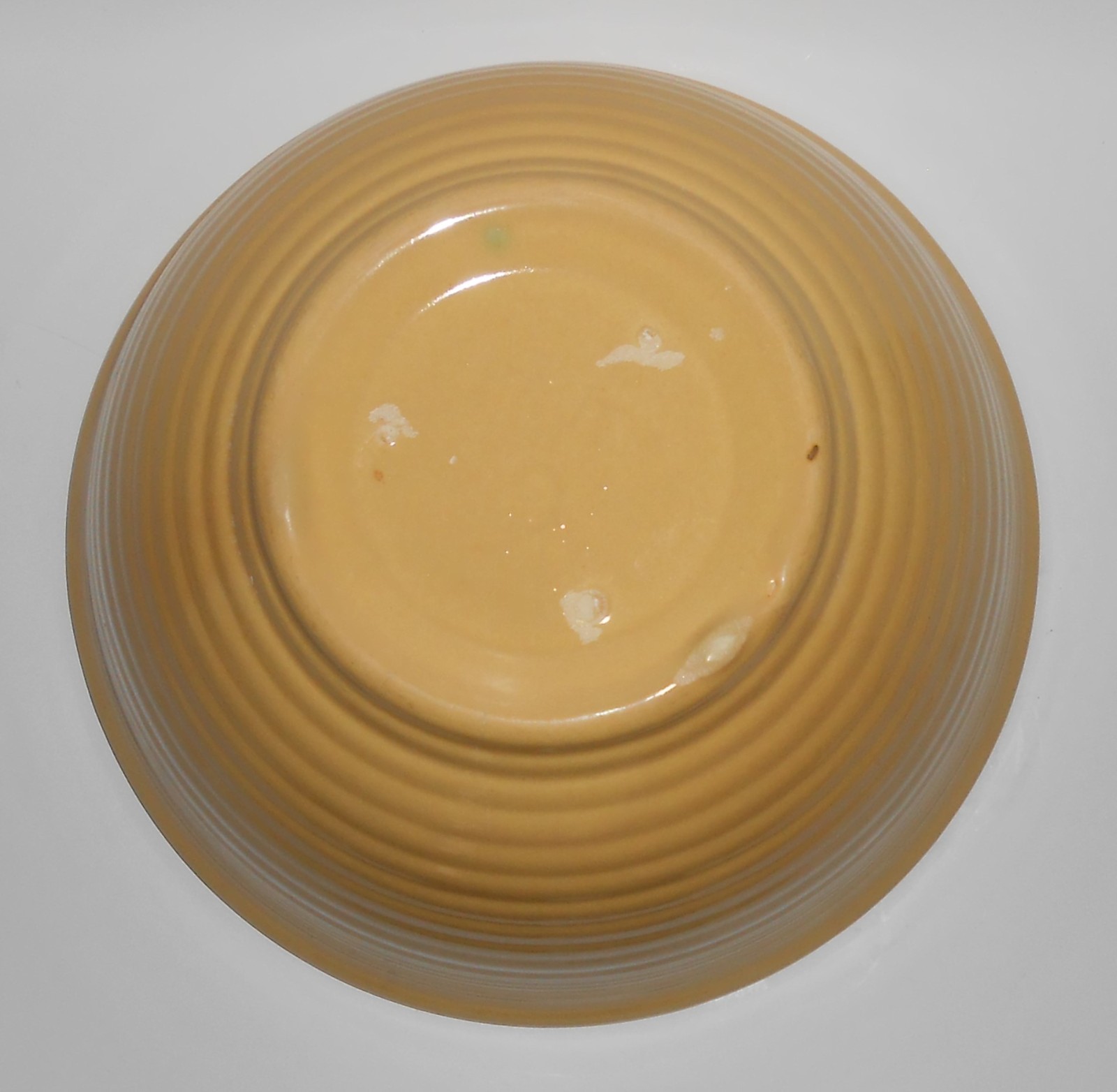VINTAGE Bauer Pottery Ring Ware RARE Ivory #9 Inside Ring Mixing Bowl