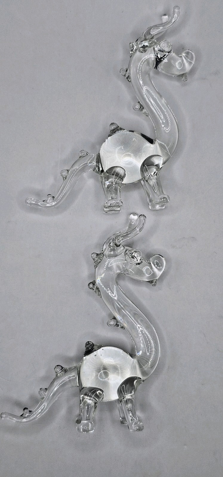 Vintage 1990s Glass Blown Dragons Artisan Made In USA Ships Fast New Gift-Ready