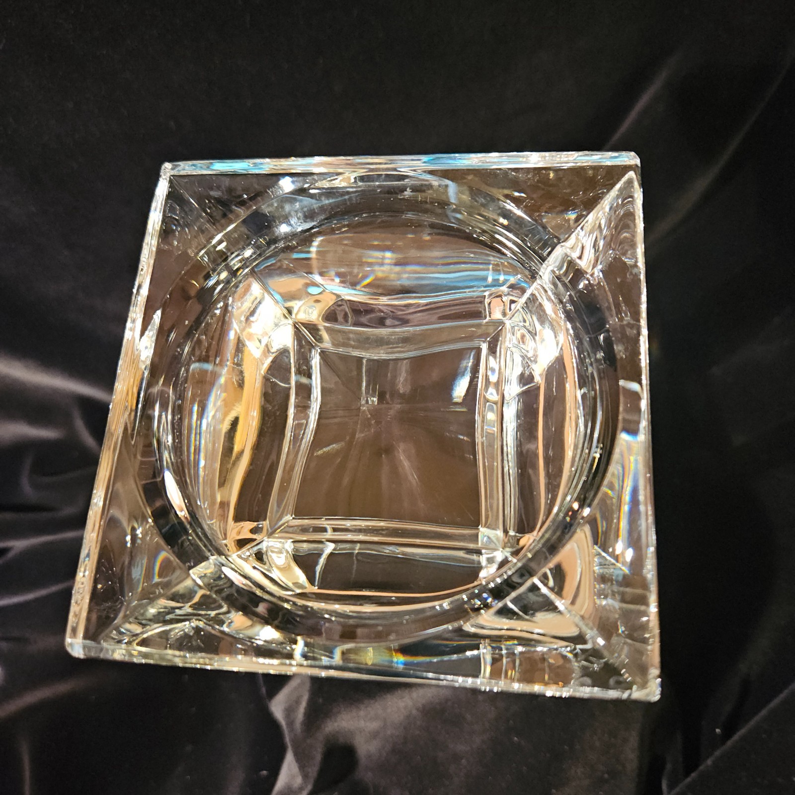 Waterford Crystal Metropolitan Candle Holder 5 3/8″ Art Deco Stepped Base Irelan