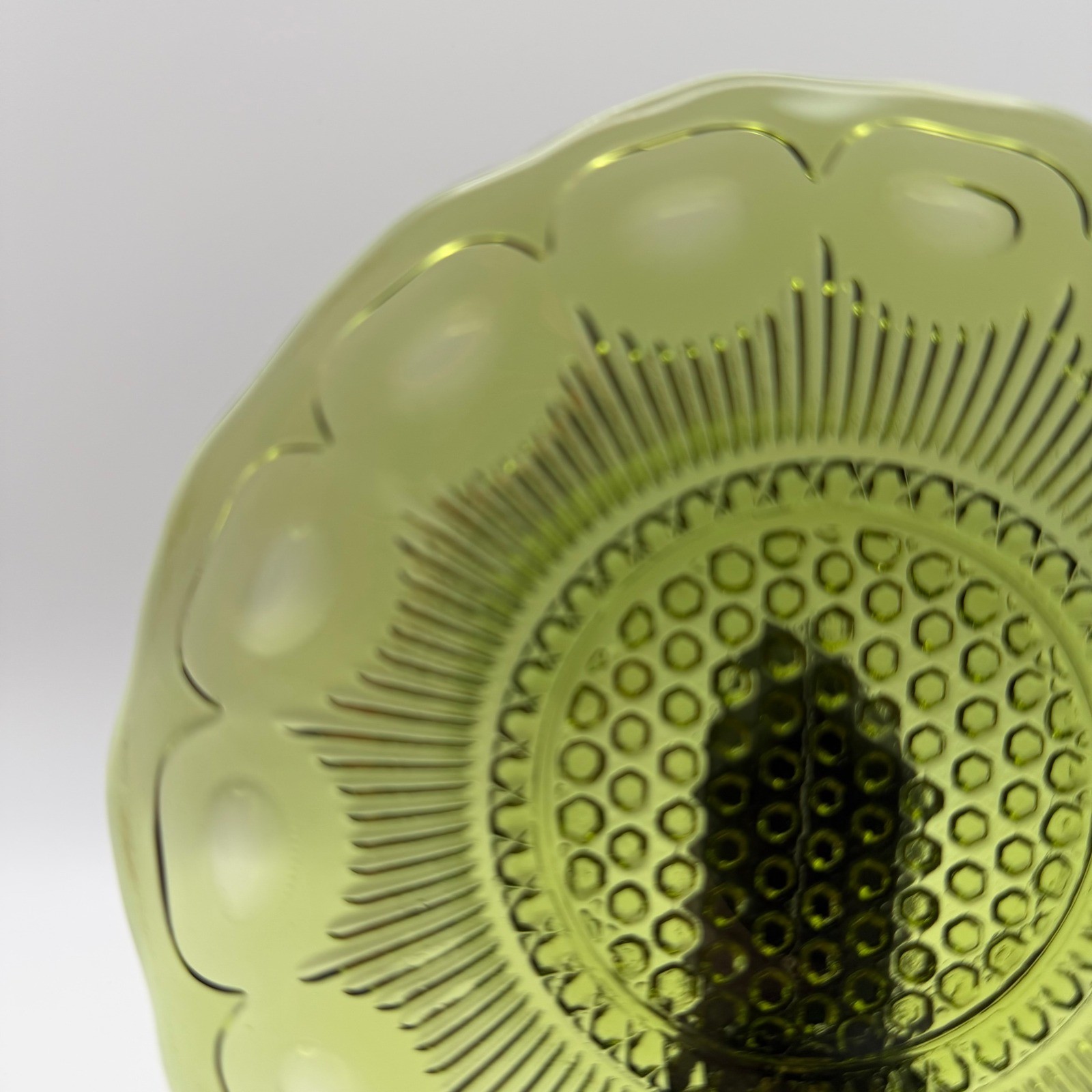 Bartlett Collins St Genevieve 5.75″ Plate Avocado Green 1930s Depression Glass