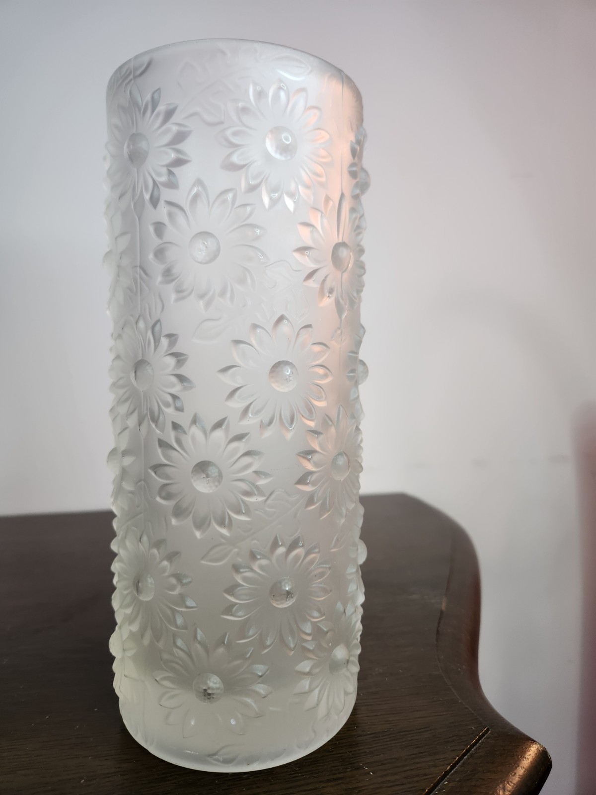 Czech Sklo Union Marguerites Vase by Adolf Matura for Rosice Glassworks -9.75″