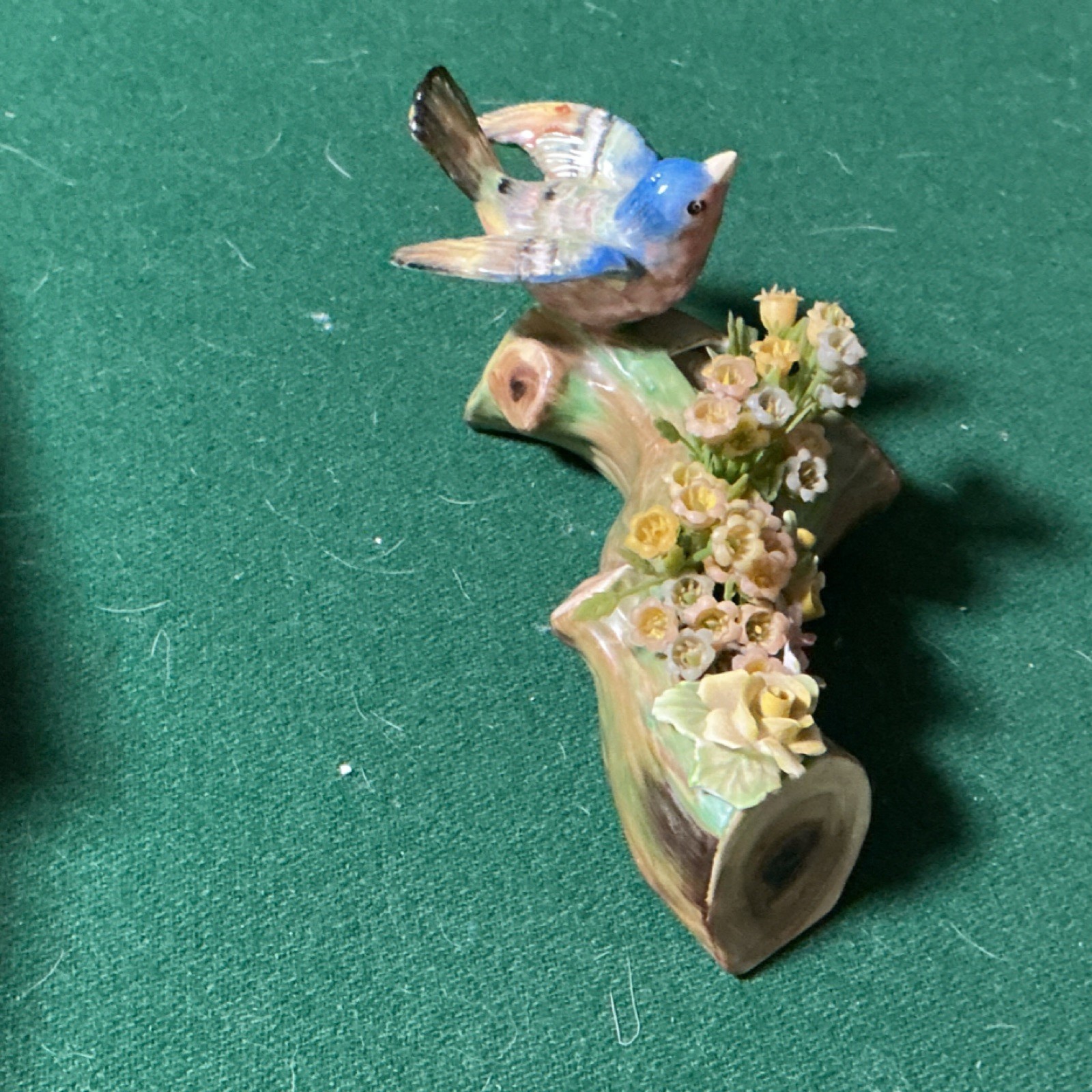 Radnor Bone China English Bird and Flower Figurine Decorative Multicolor Glossy