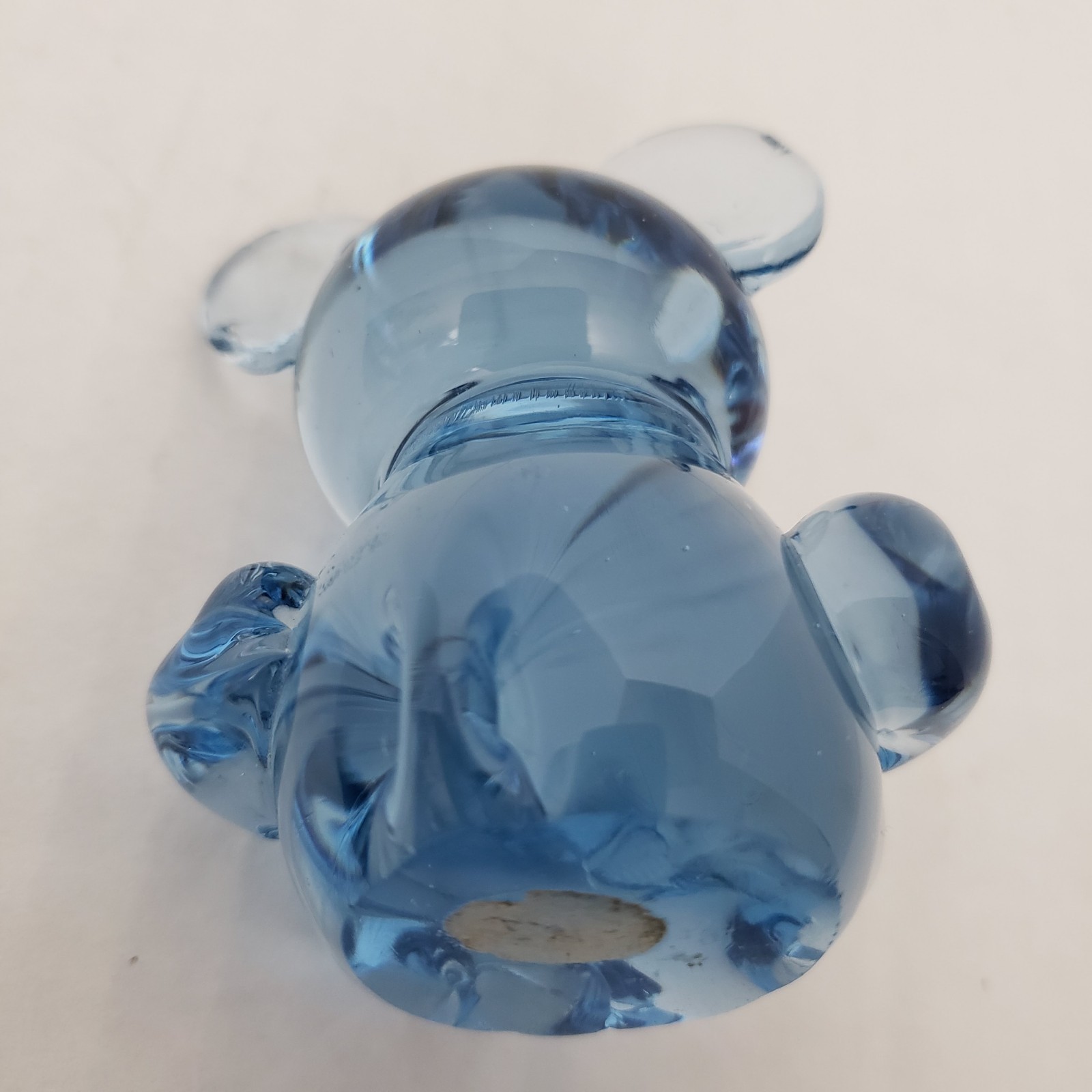 Vintage 3″ US Commemorative Fine Art Gallery Blue Glass Koala Bear Paperweight