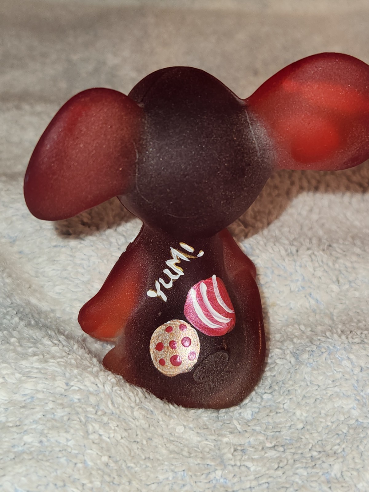 Fenton OOAK Cookie Time Mouse Figurine M. Caplinger 2025