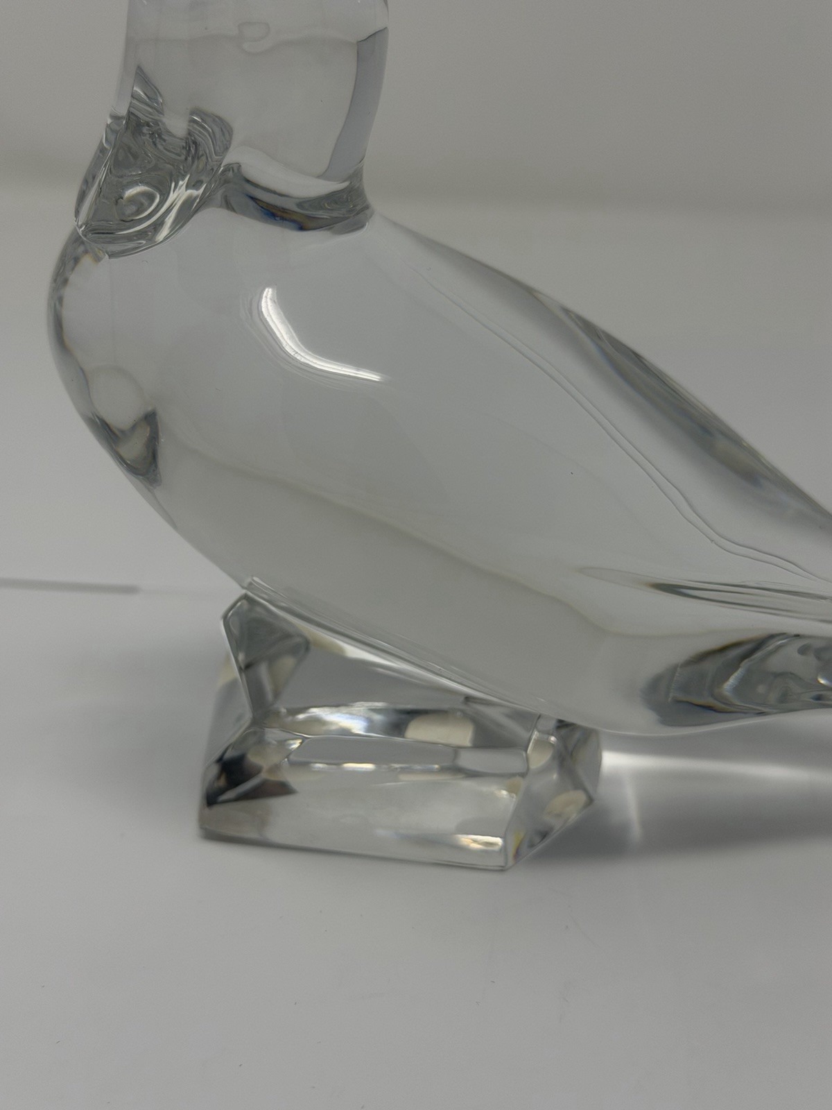 Baccarat Art Glass Duck Figure La Tour D’Argent 5″ Paris Rare !!!!