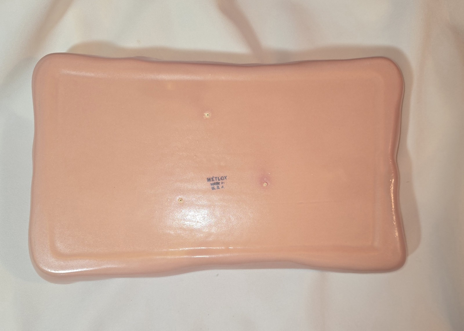 Vintage Mid-Century Royal Haeger Pink Scalloped Ceramic Planter Tray / Dish…