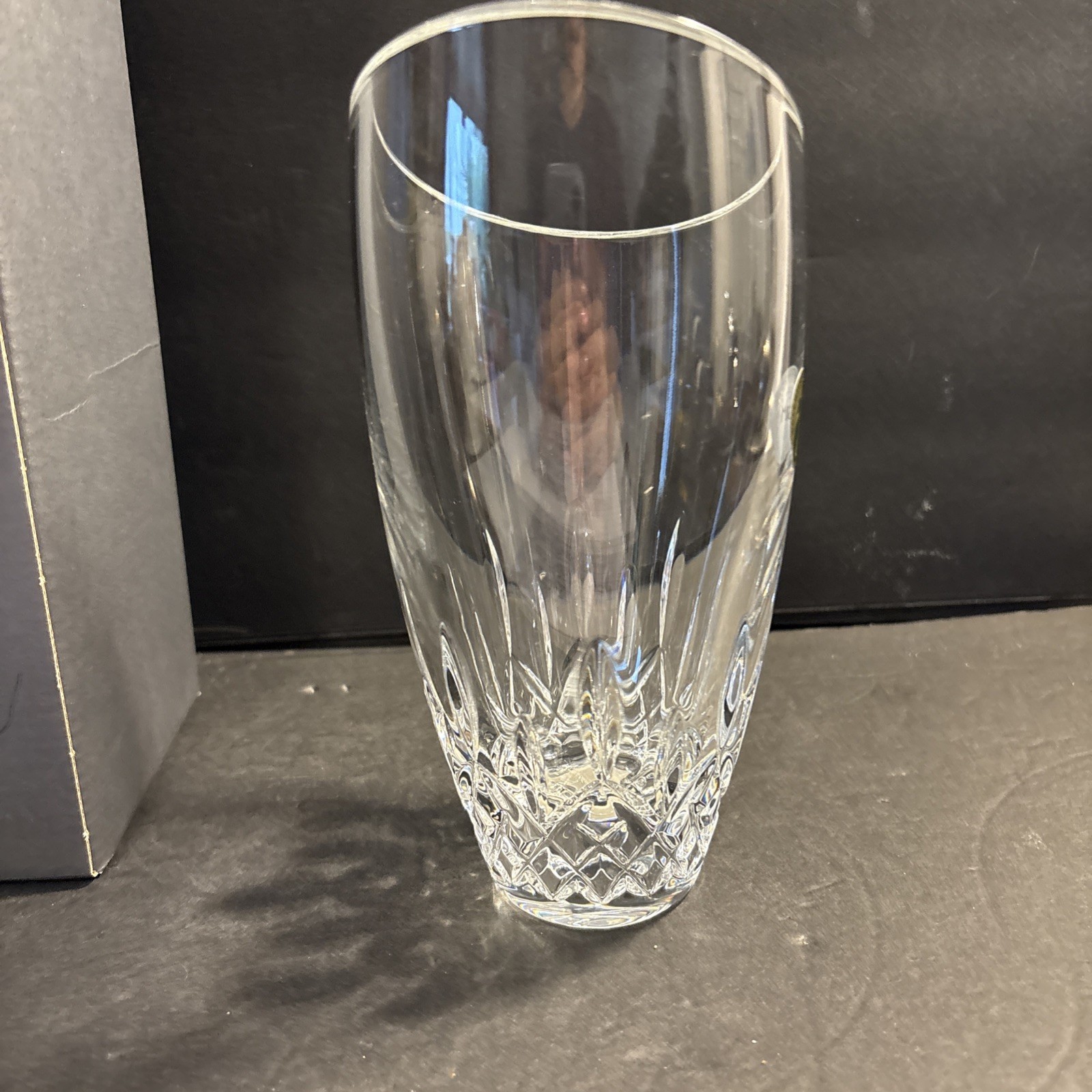 VTG Waterford Crystal LISMORE ESSENCE 7.5” Angular Vase Brand New In Box