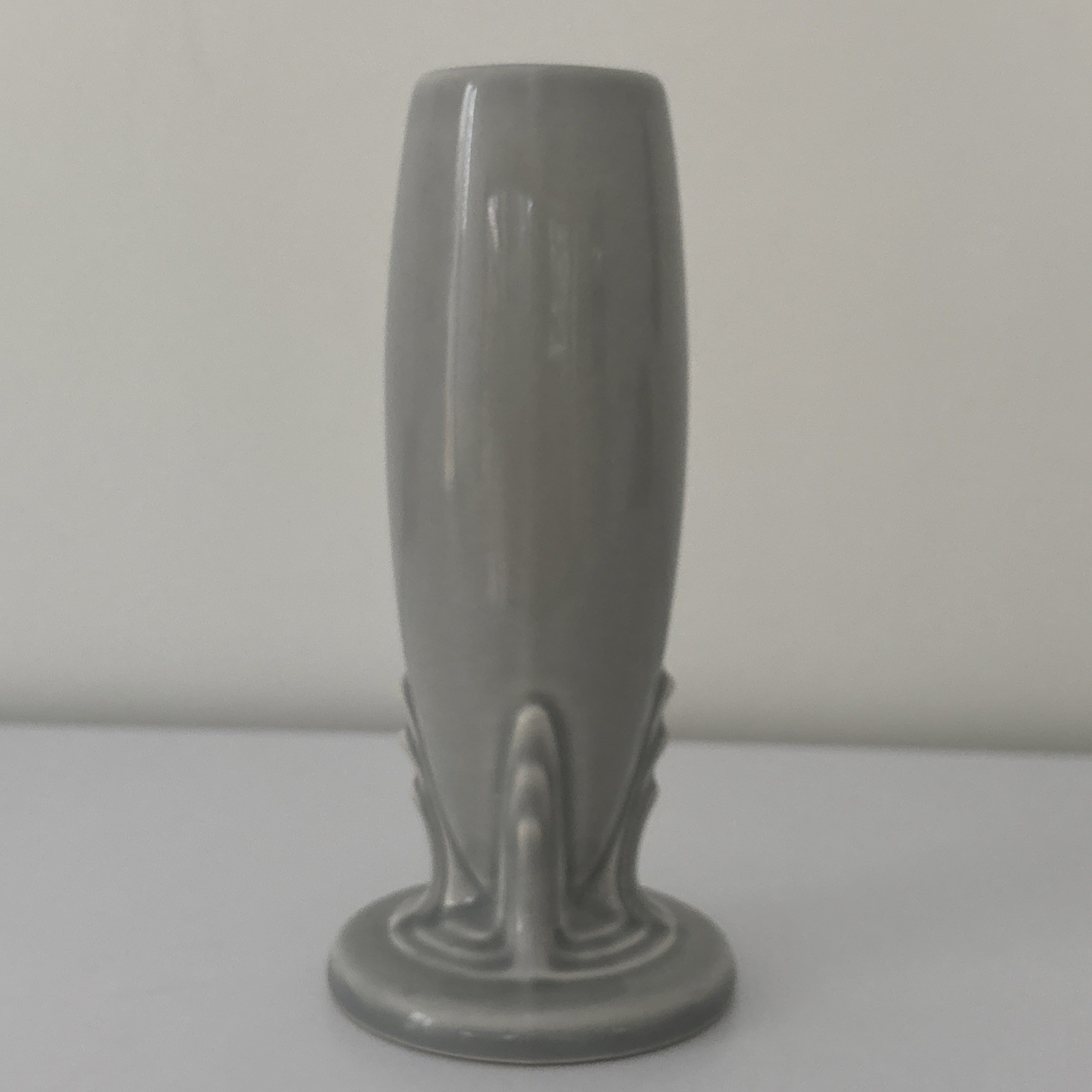 Fiesta Bud Vase in Pearl Gray | Fiestaware Small Flower Display | Retired Color