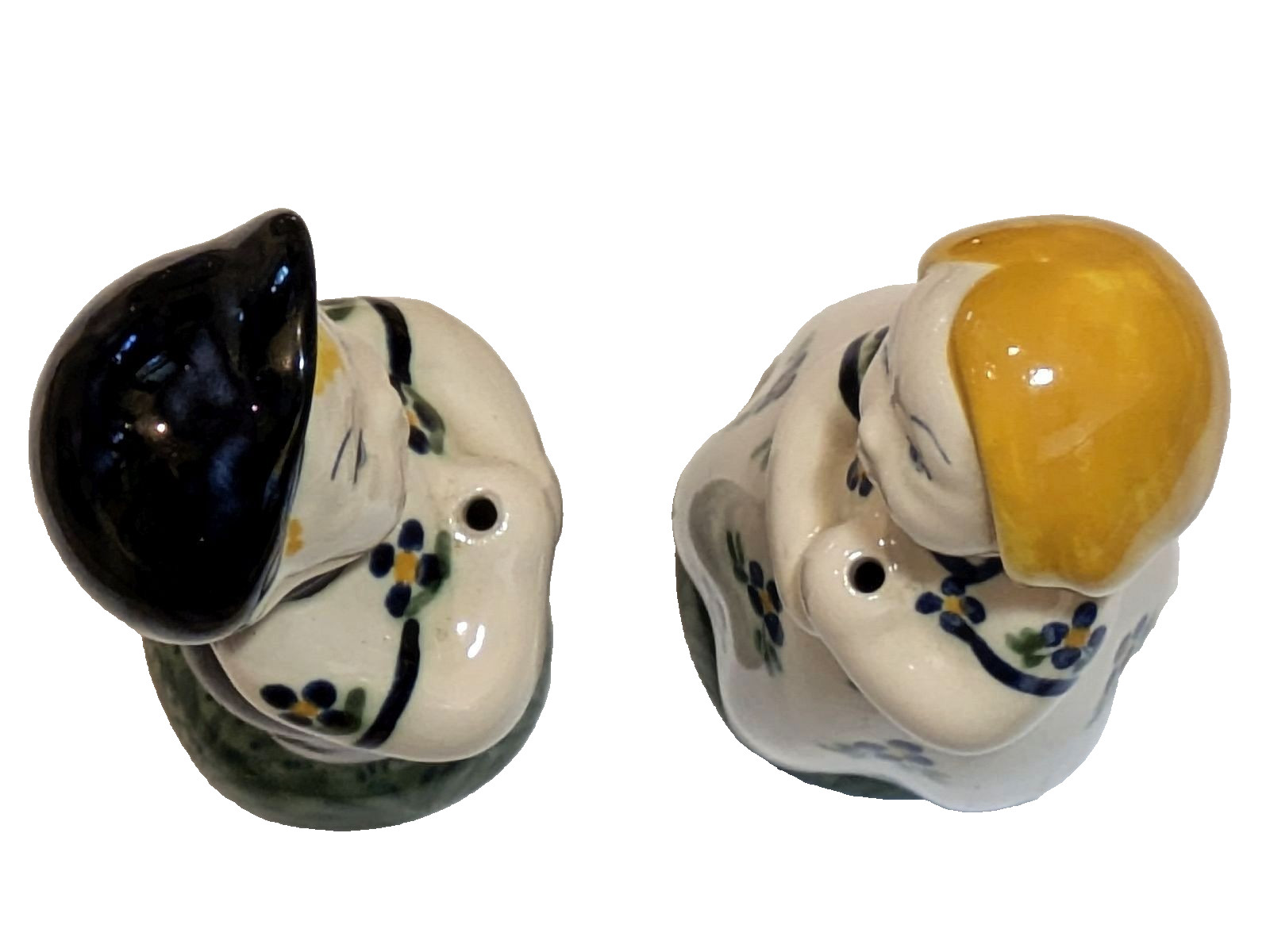 Vintage Pair Faience Flag Holders Royal Copenhagen – Jus – Aluminia