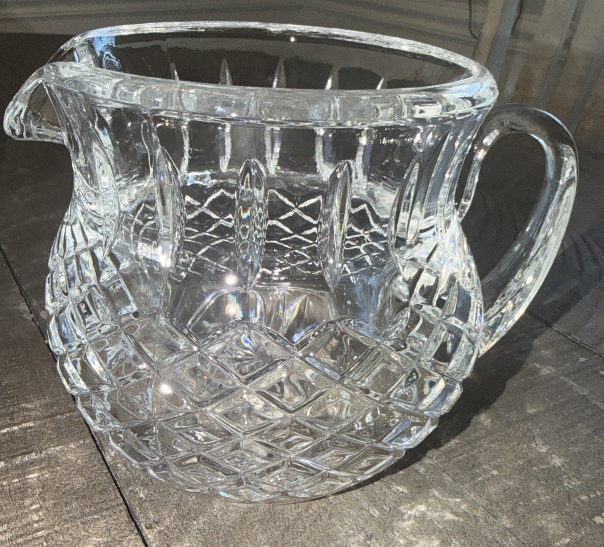 Celebrate the Beauty of Waterford Crystal! Elegant Crystal Pitcher 4.5″