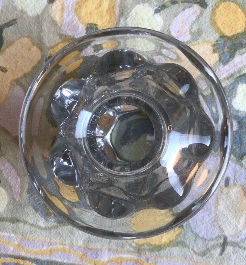 Vintage Art Vannes French Crystal Vase Clear France