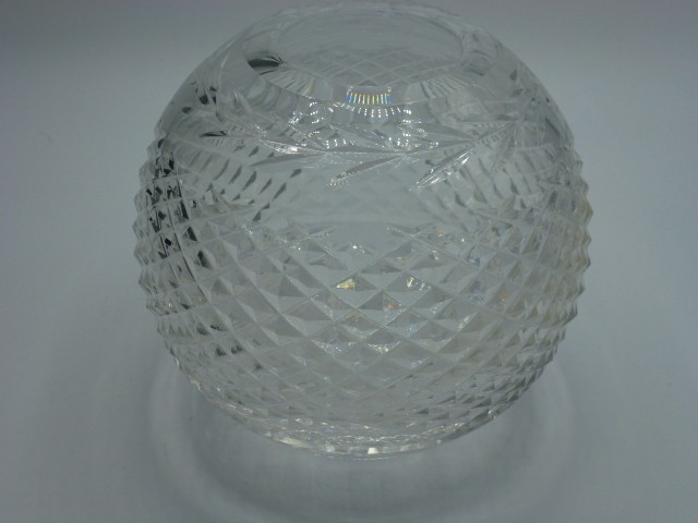 Glandore by Waterford Crystal Rose Bowl Vase 5 5/8″