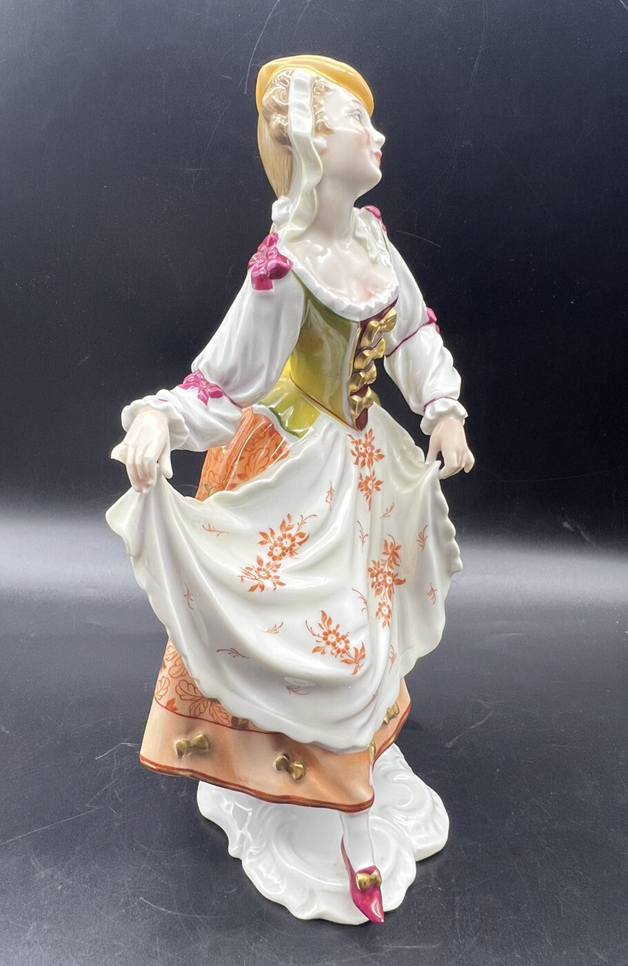 Vintage ROSENTHAL Gustav Oppel Porcelain 9.75” Figurine Rococo Dancer #1518