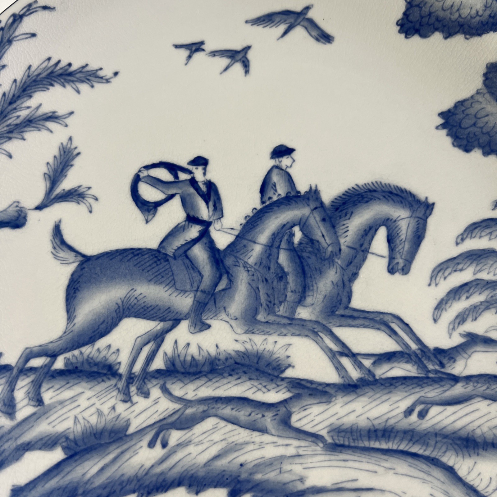 Hunting Scene Porcelain Plate Andrea by Sadek