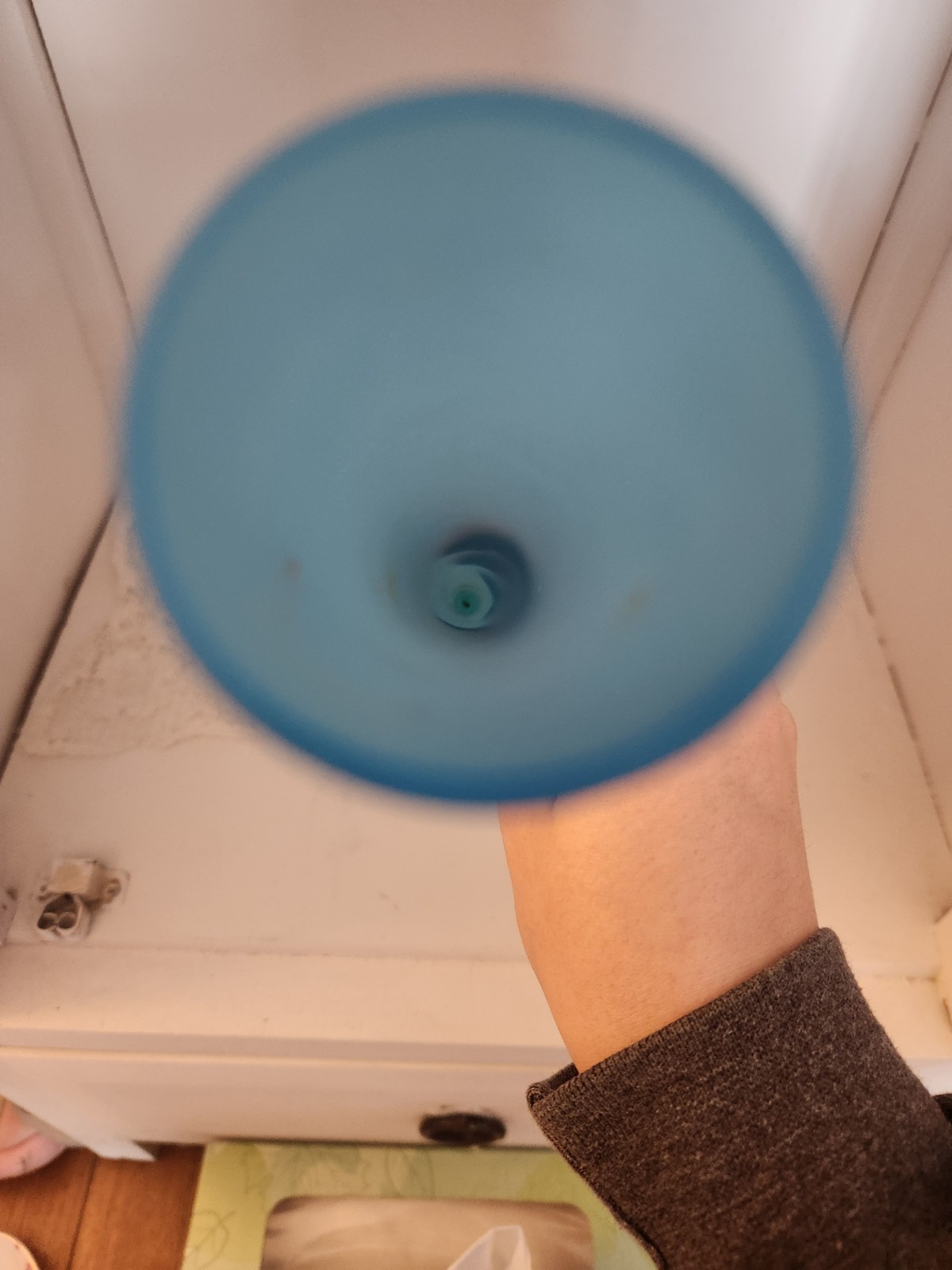 Vintage Tiffin Blue W/ Canary Uranium Foot Satin Glass 10″ Bud Vase