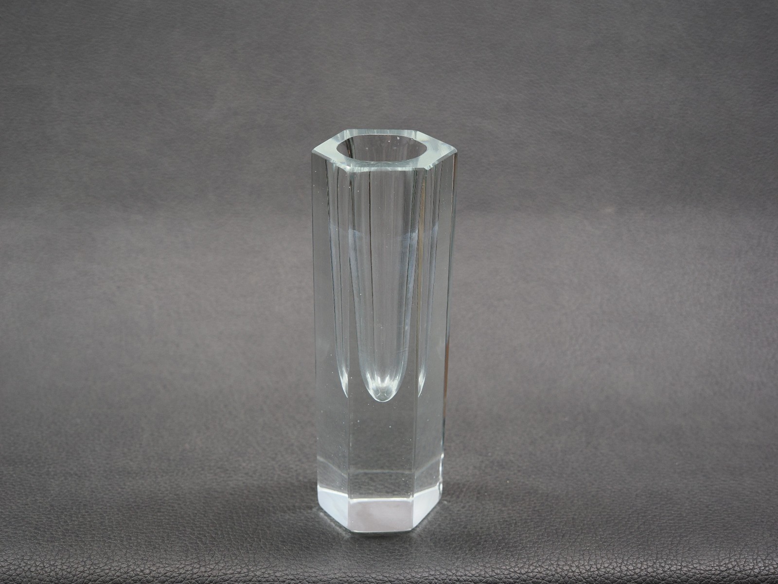 Mid-Century Modern Murano Mandruzzato Clear Vase