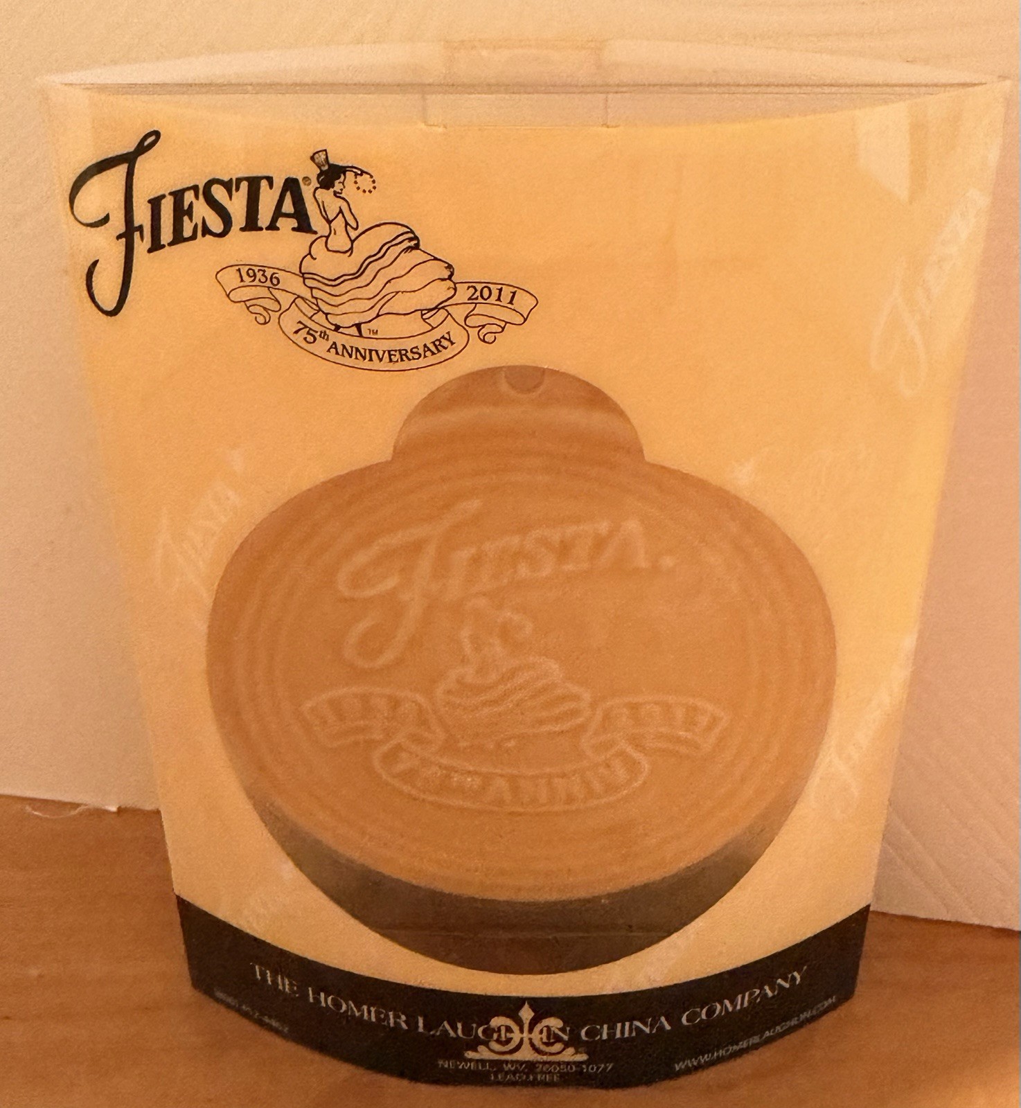 HLC Fiestaware 75th Anniversary Ornament Marigold NEW