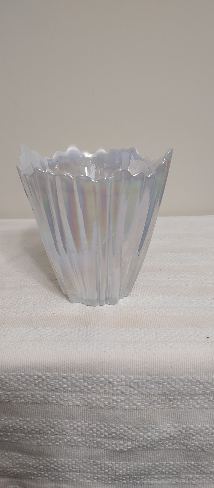 Beautiful Iridescent Art Glass Vase Decorative Vase