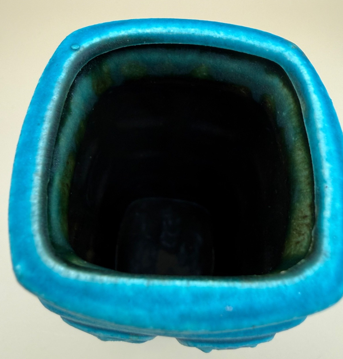 Bay Keramik Turquoise 7″ Vase Pottery West Germany 937-17